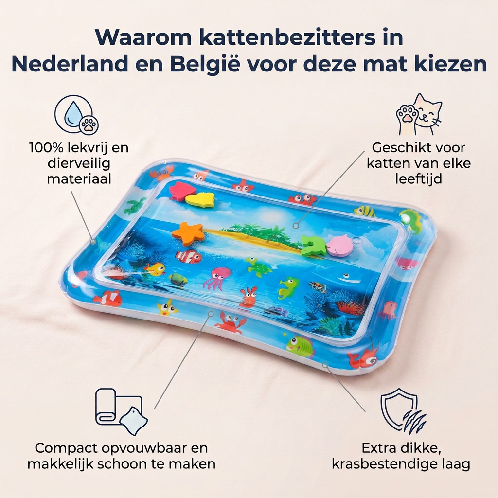 Kattenwater speelmat