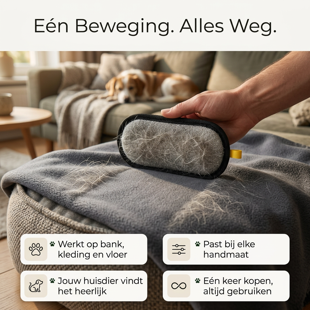 De Magische Borstel Magische haarborstel | Nooit meer losse haren in huis!