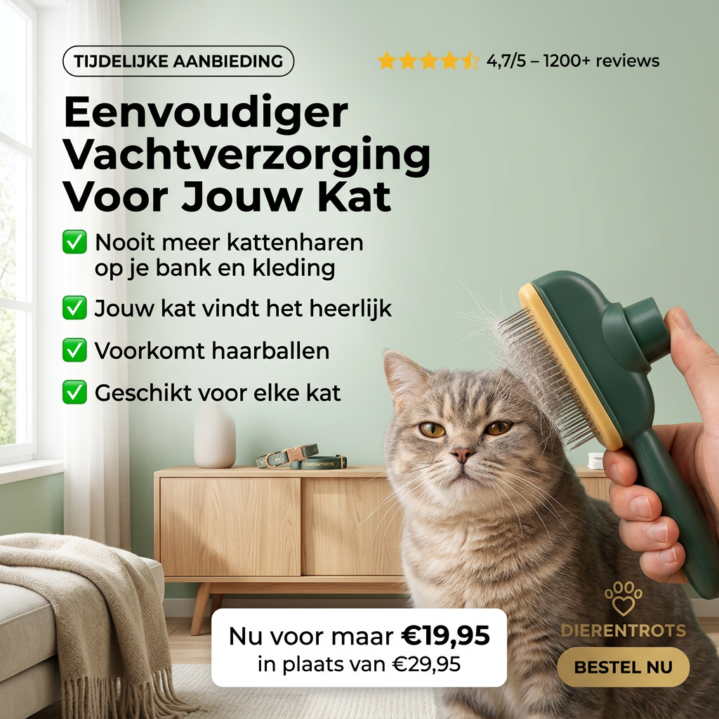 Eenvoudiger vachtverzorging borstel