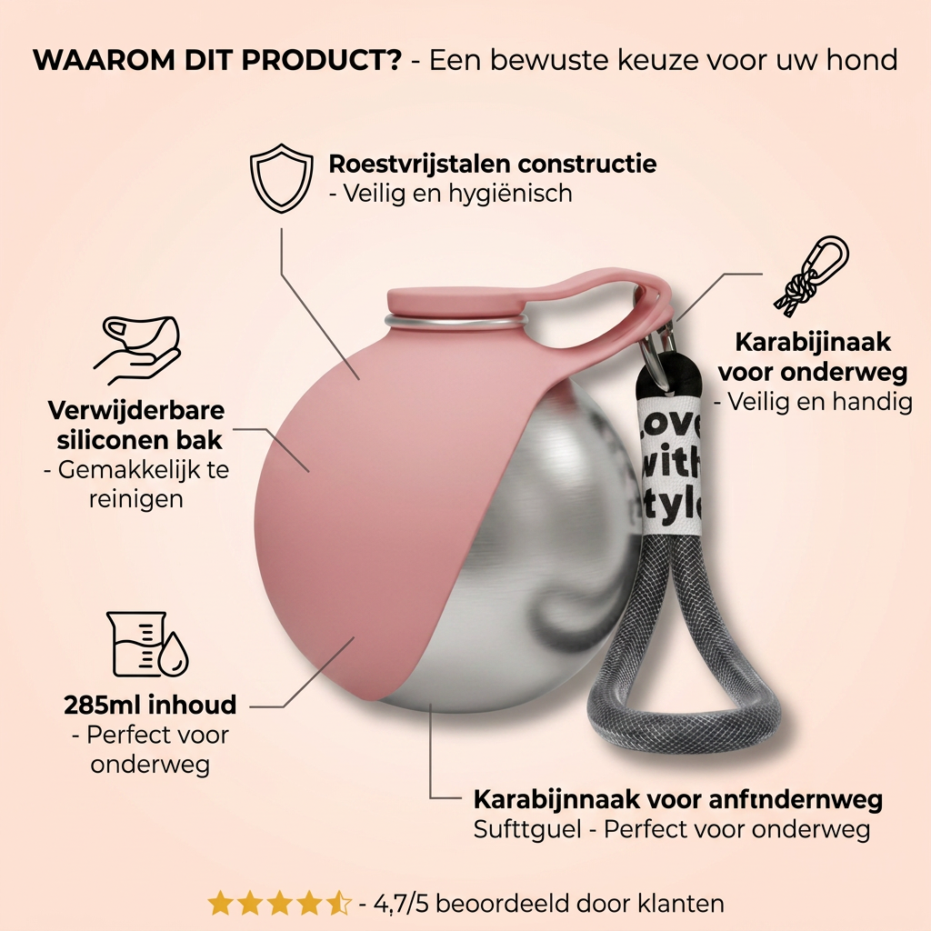 Honden en katten waterfles