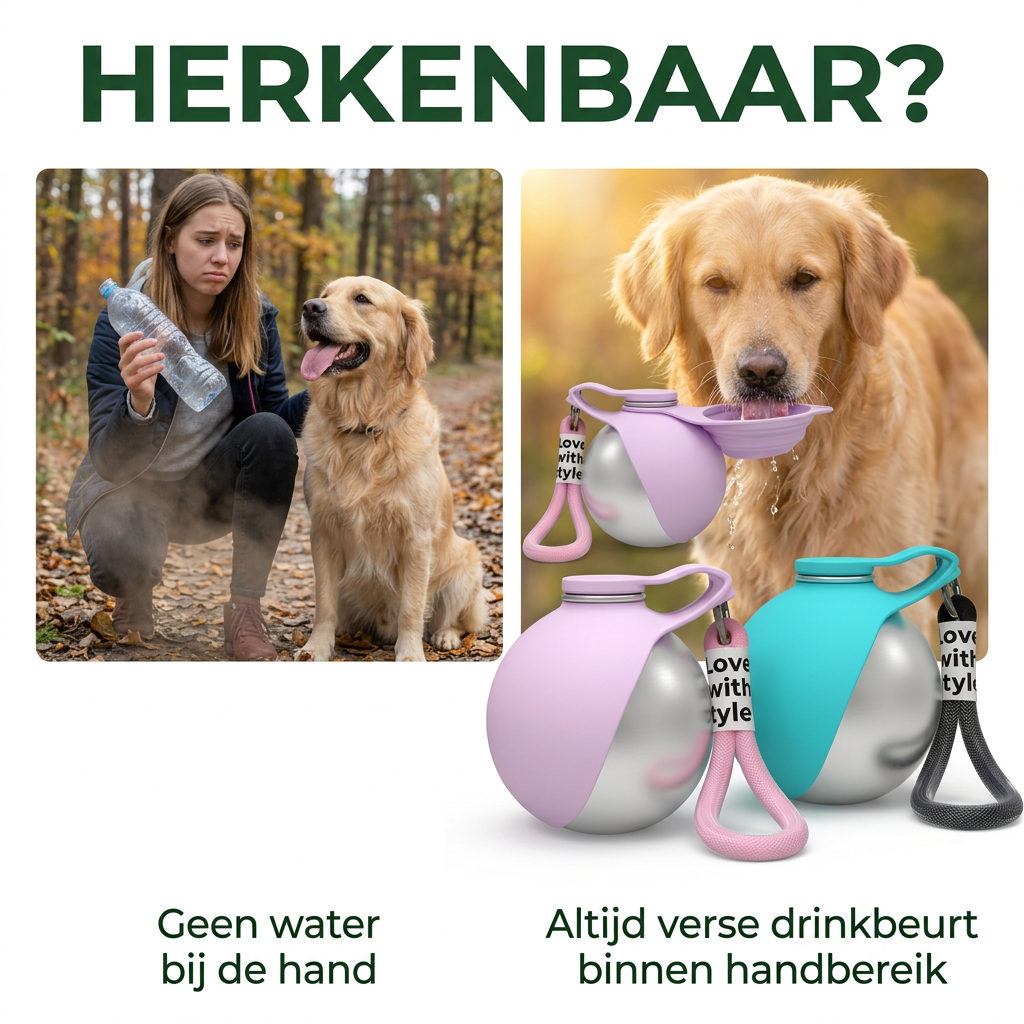 Honden en katten waterfles