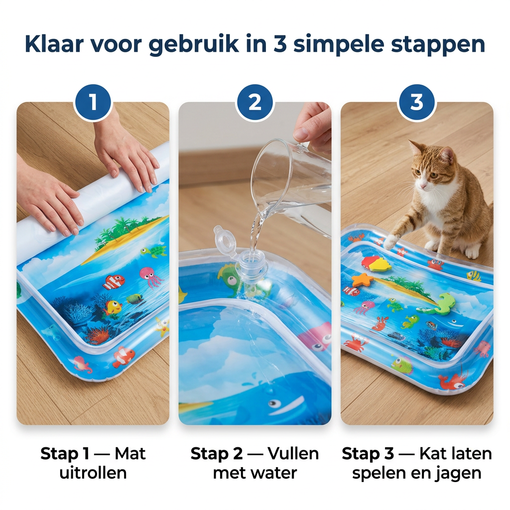 Kattenwater speelmat