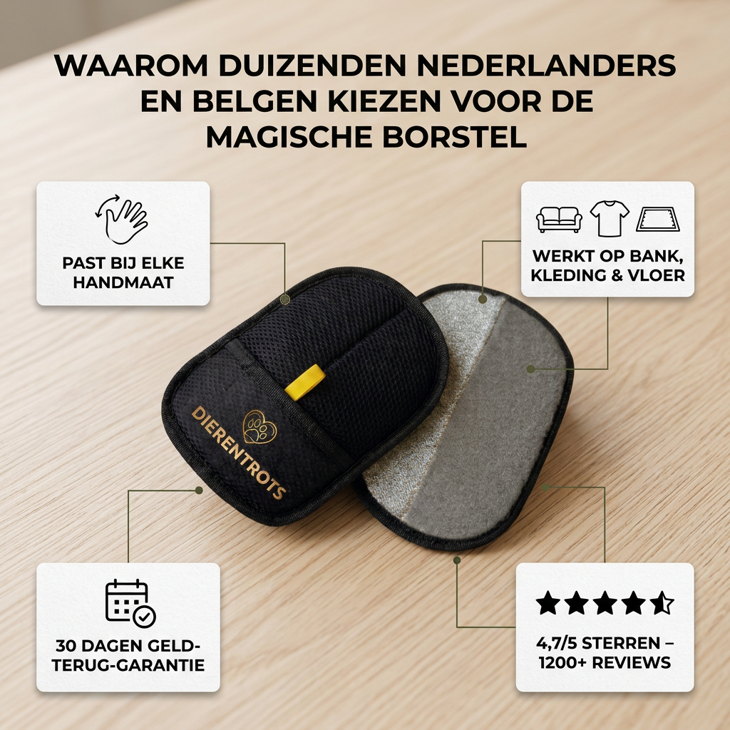 De Magische Borstel Magische haarborstel | Nooit meer losse haren in huis!