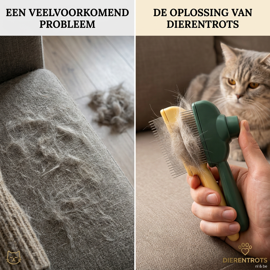 Eenvoudiger vachtverzorging borstel