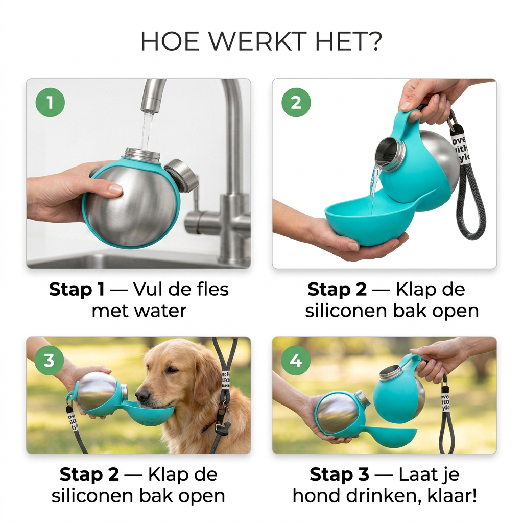 Honden en katten waterfles