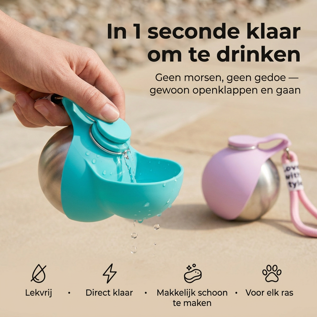 Honden en katten waterfles