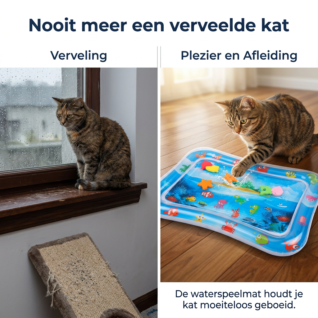 Kattenwater speelmat