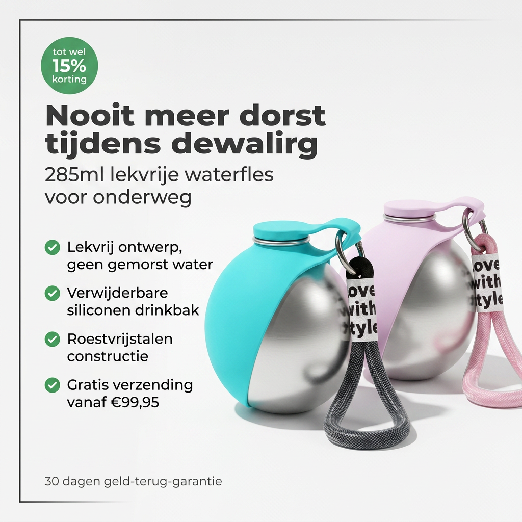 Honden en katten waterfles