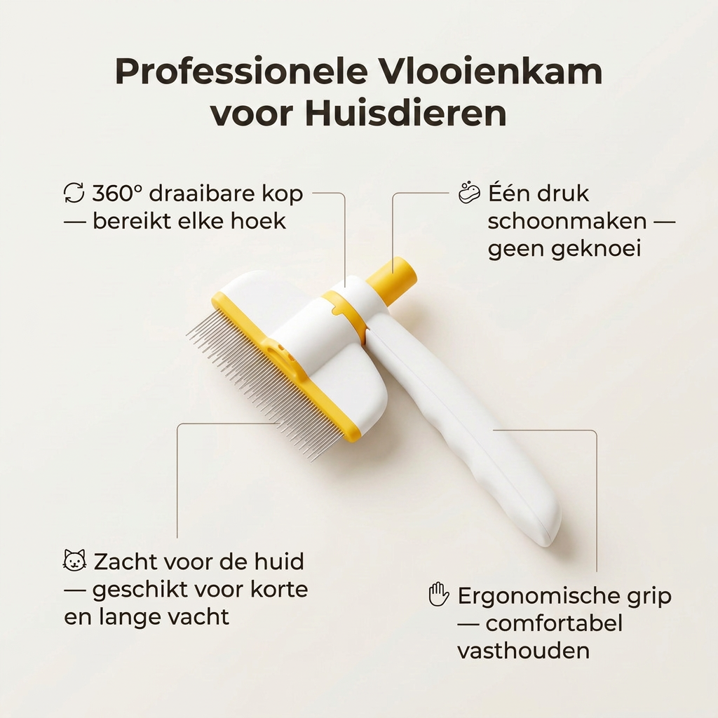 Professionele Vlooienkam voor Huisdieren